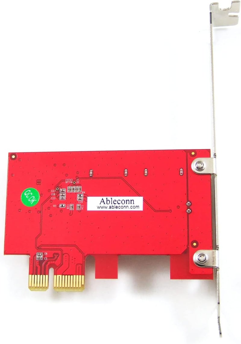 Ableconn PEX-SA160 PCIe x1 SATA III 6Gbps AHCI 2-Port Low Profile Adapter Card (ASMedia ASM1061 Controller) - PCIe to SATA Converter - SATA Non-Raid PCIe Card - Image 3
